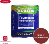 Грунтовка Krafor ГФ-021 6кг  Красно-коричневая 26 304