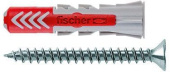 Дюбель "Fischer" DUOPOWER комплект 8x40 универсальный, нейлон + шуруп потай 5х55мм 55108
