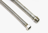 Подводка OVERCON для газа и воды 1/2" 120см г/ш металлическая сильфонного типа с ПВХ покрытием - - - Подводка OVERCON для газа и воды 1/2" 120см г/ш металлическая сильфонного типа с ПВХ покрытием - - -