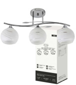 Люстра AURA PERLA-LWC 3хЕ27 хром IN HOME 4690612064543 