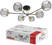 Люстра LOFT NET-CN-BLT 6хЕ27 чёрная IN HOME 4690612068350 