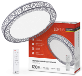 Светильник диодный COMFORT Loft-G 120Вт 3000-6500K 9600Лм пульт ДУ, белый IN HOME 4690612041889 