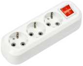 Колодка УЗВ-3-GRAND трехместная с выключателем и заземлением 5230 IN HOME IP20 4690612035284 