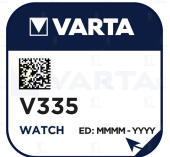 Батарейка часовая Varta 335, SR512SW Silver Oxide 1.55V 