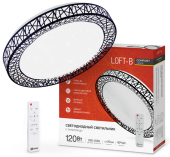 Светильник диодный COMFORT Loft-B 120Вт 3000-6500K 9600Лм пульт ДУ, чёрный IN HOME 4690612041896 
