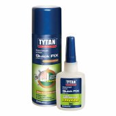 Клей Tytan Professional двухкомпонентный цианаткрилатный для МДФ (200мл+50гр) 62925P