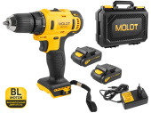 Дрель аккумуляторная Шуруповерт MOLOT MBD 1215 Li 12В, 35Н*м, 2х12А*ч кейс 1335568