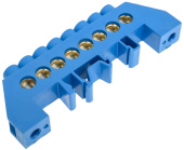 Шина нулевая № 8 "Стойка" ШНИ-8х12-8-КС-С, IEK, YNN10-812-8DP-K07 