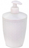 Дозатор для жидкого мыла Альтернатива Вязаное плетение, белый М8048 