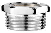 Футорка 1/2"штуцер х3/8"гайка (15х10мм)  хром