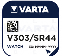   Varta 303, SR44SW Silver Oxide 1.55V 