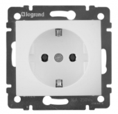 Розетка "Legrand" Valena белая 1М с/з 774420  без рамки 