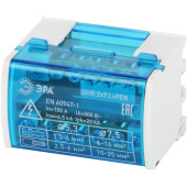 Шины на DIN-рейку ЭРА NO-224-13 в корпусе кросс-модуль ШНК 2х7 L+PEN, Б0043931 