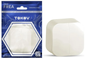 Выключатель TOKOV Frea 2кл О/У, 10А, IP20 бежевый TKE-FR-V2-C02 