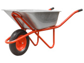 Тачка 130л садовая ECO WB301-1  300кг 1 пневмоколесо 4.0-8