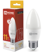 Лампа Светодиодная LED-СВЕЧА-VC 11Вт 230В Е27 3000К 1050Лм IN HOME 4690612020488 