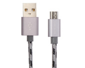 Кабель Borofone BX24, micro USB - USB, 2.4А, 1м, графит  5402328 