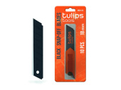 Лезвия Tulips сегментные 18мм Black 10шт IR06-019