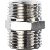 Переходник латунный 3/8х3/8" хром (10х10мм) 520 REMER 