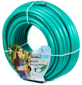 Шланг поливочный ПОТОК 200 д-12мм 1/2" ПВХ армированный 5-ти слойный 10 атм бухта 50/25м пищевой