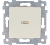 Выключатель АКСИОМА, слоновая кость, 1кл, с подсветкой С110-448, 122008 
