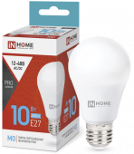 Лампа светодиодная низковольтная LED-MO-PRO 10Вт 12-48В Е27 6500К 900Лм IN HOME 4690612038032 