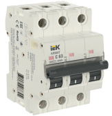 Автоматический выключатель ИЭК Armat 3п С 63А M06N 6кА IEK AR-M06N-3-C063 