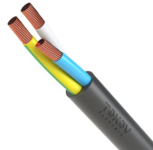 Провод ПВС 3х2,5 TOKOV ELECTRIC, чёрный, ГОСТ 7399-97, 1945493 