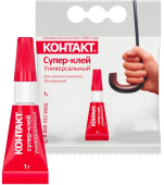 Супер-Клей Универсальный "Контакт" 1г, арт. КМ 120-П01, 22287