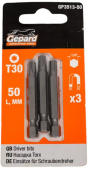 Насадка бита GEPARD, TORX T30 50мм 3шт GP3513-50