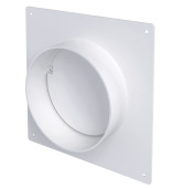 Соединитель "ЭРА" 125мм 12,5SKNPO круглых каналов с пластиной и обратным клапаном 