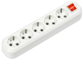 Колодка УЗВ-5-GRAND пятиместная с выключателем и заземлением 5250 IN HOME IP20 4690612043098 
