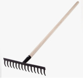 Грабли 14 зубьев прямые СибрТех 1350мм с черенком арт 61742