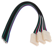 Кабель соединительный Ecola LED, с одним 4-х конт., разъемами, 10мм, 15см 4239017 