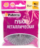 Губка металлическая Paterra 15г, 1шт  406-078