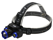 Фонарь налобный "Сибирский Следопыт-Люкс", 1 LED + 2 COB, zoom, аккум, 220B, USB PF-PFL-HL32 