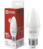 Лампа Светодиодная LED-СВЕЧА-VC 11Вт 230В Е27 4000К 1050Лм IN HOME 4690612020495 