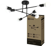 Люстра LOFT EASY-BL 6хЕ27 чёрная IN HOME 4690612062648 