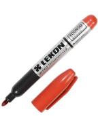 Маркер перманентный LEKON ECONOM красный 012413