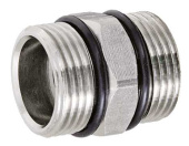 Переходник латунный 1/2"х1/2" (15х15мм) с уплотнительным кольцом - - - - -