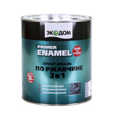 Грунт-эмаль по ржавчине Экодом 0,9кг Белый RAL 9010