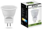 Лампа светодиодная GU5.3 3W Feron 220V 4000К холодный свет 