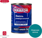 Эмаль Krafor ПФ-115 0,8кг Морская волна 25 999