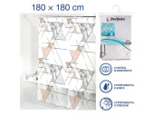 Штора для ванной PERFECTO LINEA 180х180см мраморный узор 36-118002 