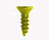 Шуруп 2,0х8 универсальный, золото (пакет 30шт)