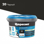 Затирка Церезит СЕ 40/2 Premium №20 Чёрный 2кг