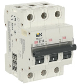 Автоматический выключатель ИЭК Armat 3п С 16А M06N 6кА IEK AR-M06N-3-C016 