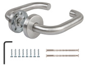 Ручка дверная "Fuaro" DSS-0203P/19 нержавейка -201, квадрат 8x110мм