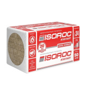 Утеплитель ISOROC (Изорок) Изолайт 1000x600x50 мм (уп/8плит, 4,8м2/0,24м3)