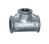 Тройник переходной 3/4"х1/2"х3/4" (20х15х20мм) оцинкованный